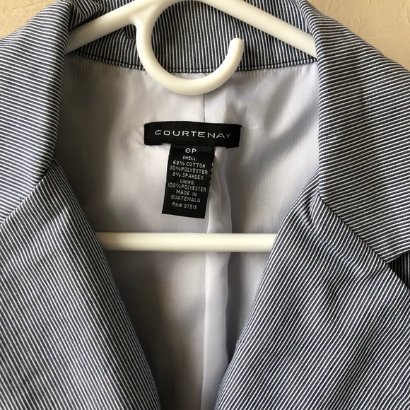 Courtenay blue and white striped blazer - Picture 2 of 3